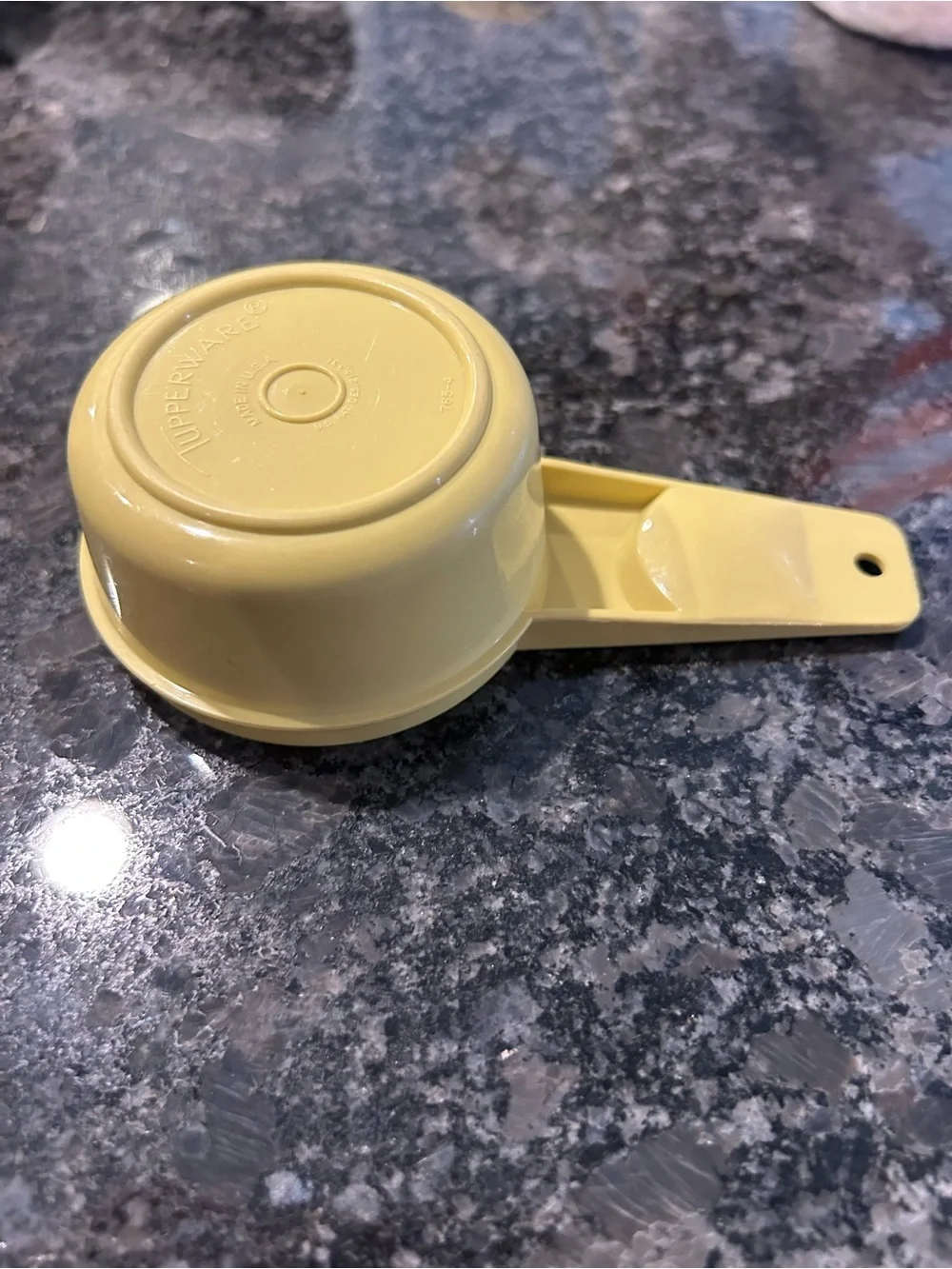 Vintage Tupperware Yellow Measuring Cup 1/3 Cup # 765-4 Replacement Made in USA.